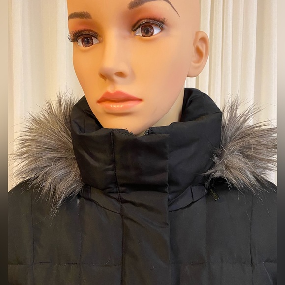 Calvin Klein Black Duck Down Feathers Puffer Quilted Long Coat Womens XS RN54163 - Picture 4 of 15